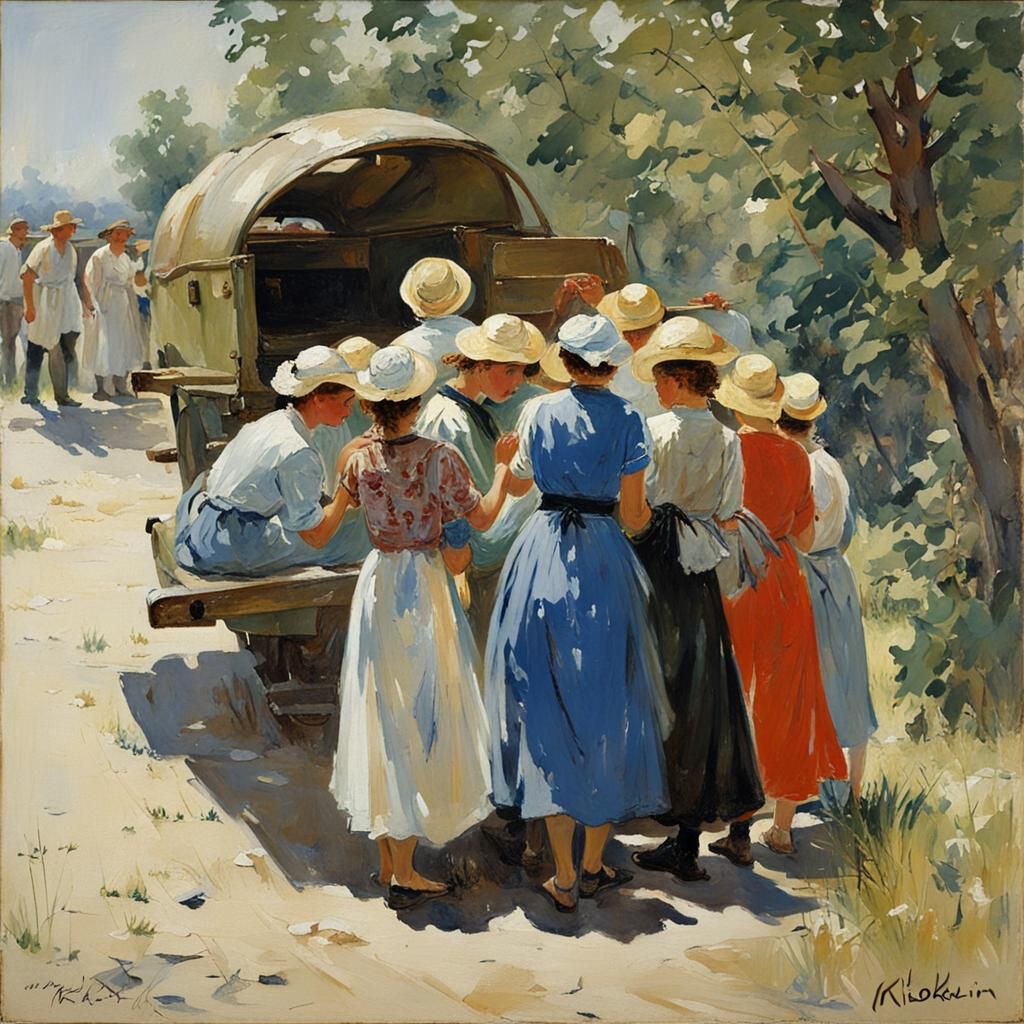 Dynamic Figure Painting in Blokhin Style