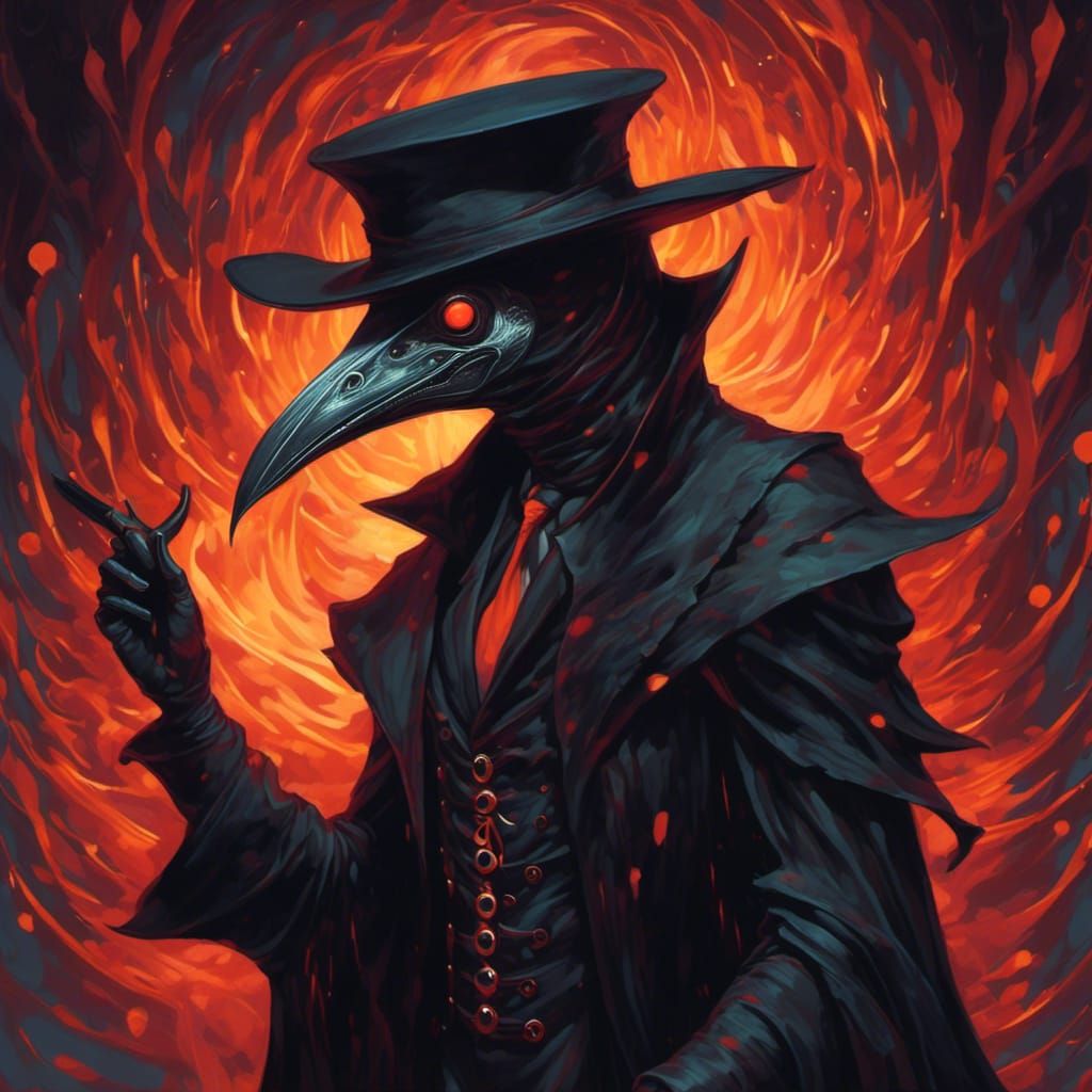 Fiery Plague Doctor