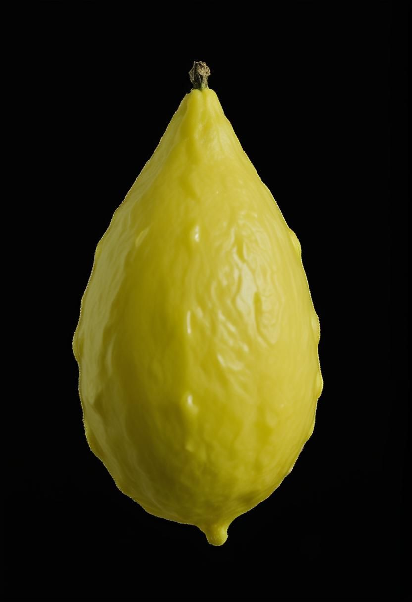 Etrog Citrus Fruit Still Life in Silver Vessel
