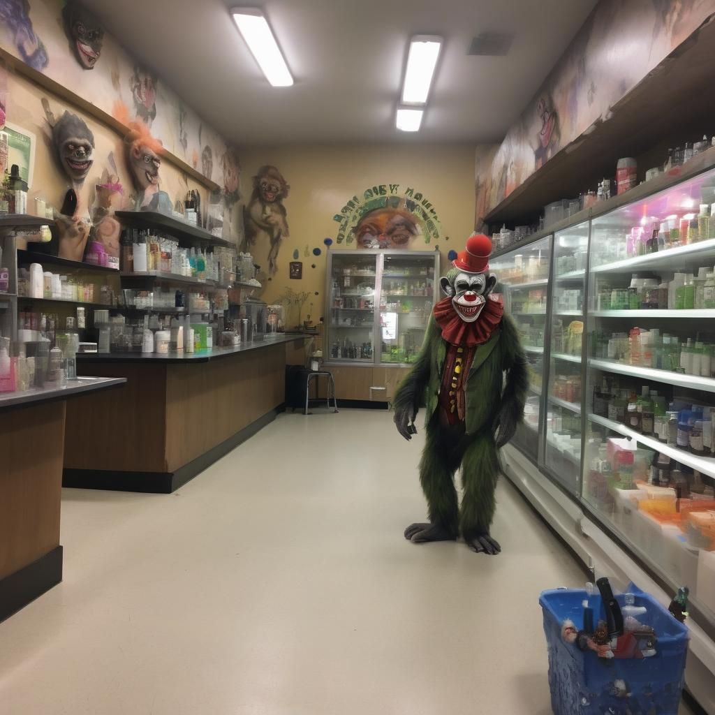 Zombie Monkey Clown: Maniacal Grin at Dispensary