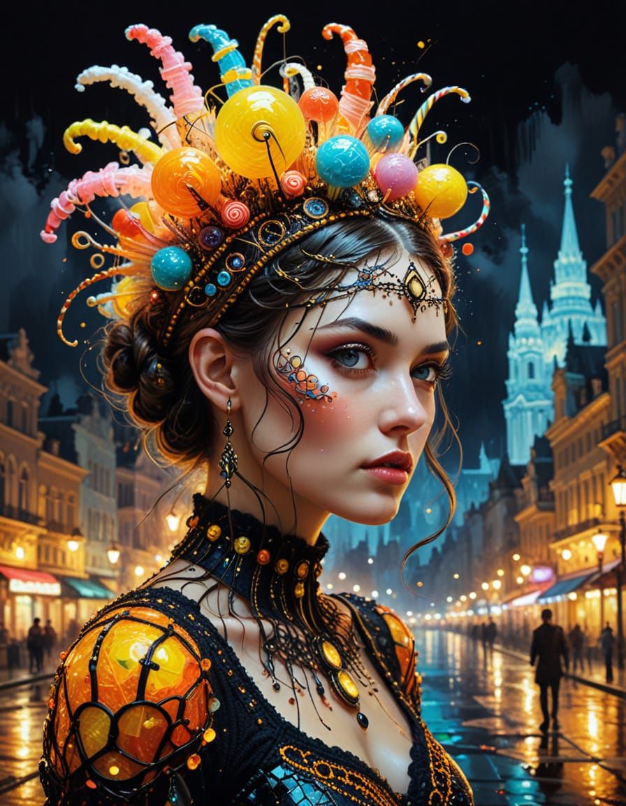 Fantastical Candy Worlds with Unique Hairstyles