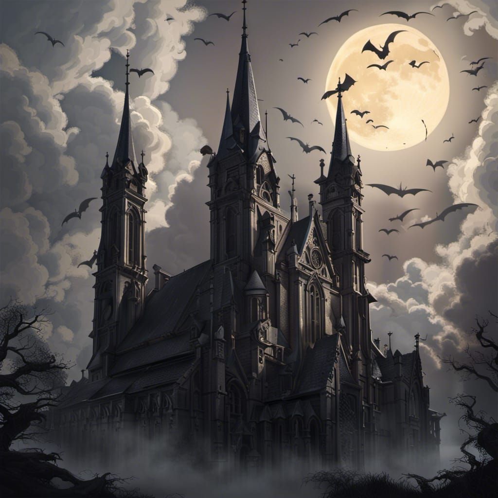 Night time at church