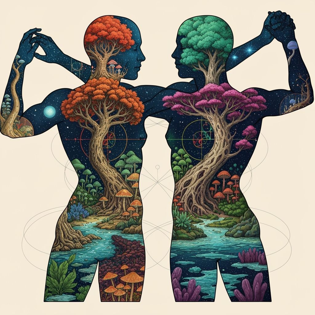 Cosmic Dance: Dreamlike Concept Art in Ethereal Style