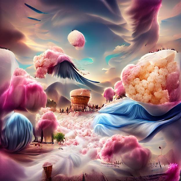 Colorful Candyland Dreamscape