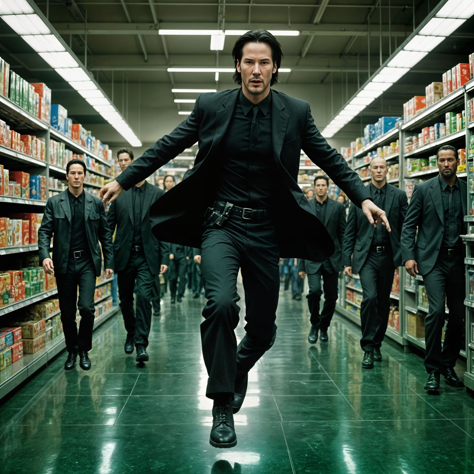 Neo Emerges from the Matrix into a Walmart Wonderland