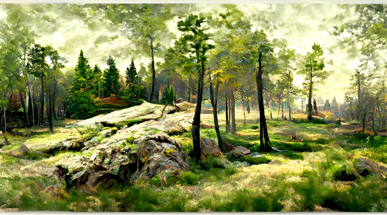 Detailed Woodland Landscape Photography in High Resolution