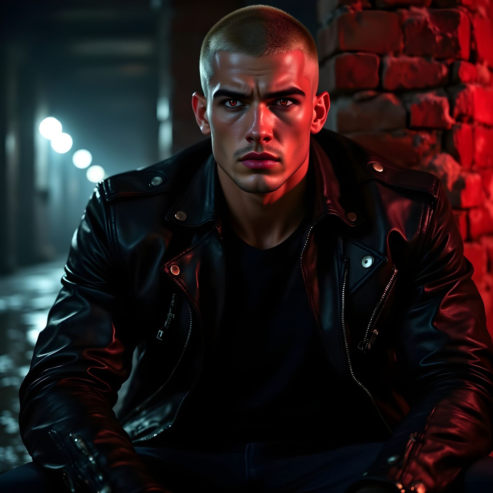 Vampire Brian in Cinematic Comic Art Style