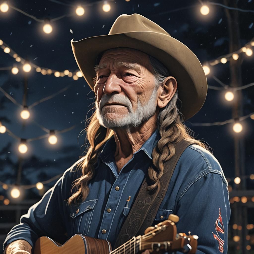 Willie Nelson Sings: Hyperrealistic Barn Concert