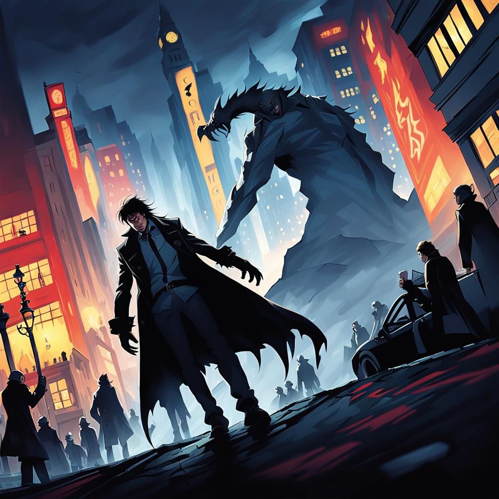 Devils Night Out: Manga-Style Graphic Novel Cover