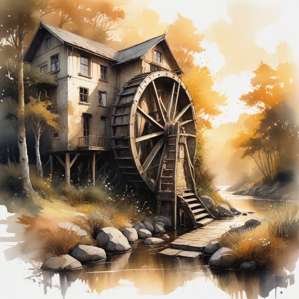 Steampunk Waterwheel