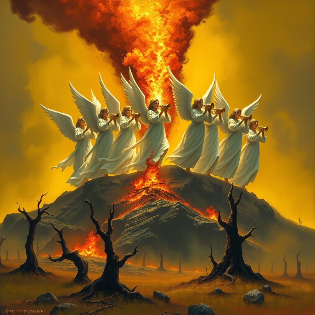 Angels of Apocalypse: Hellish Hail and Fire Descend