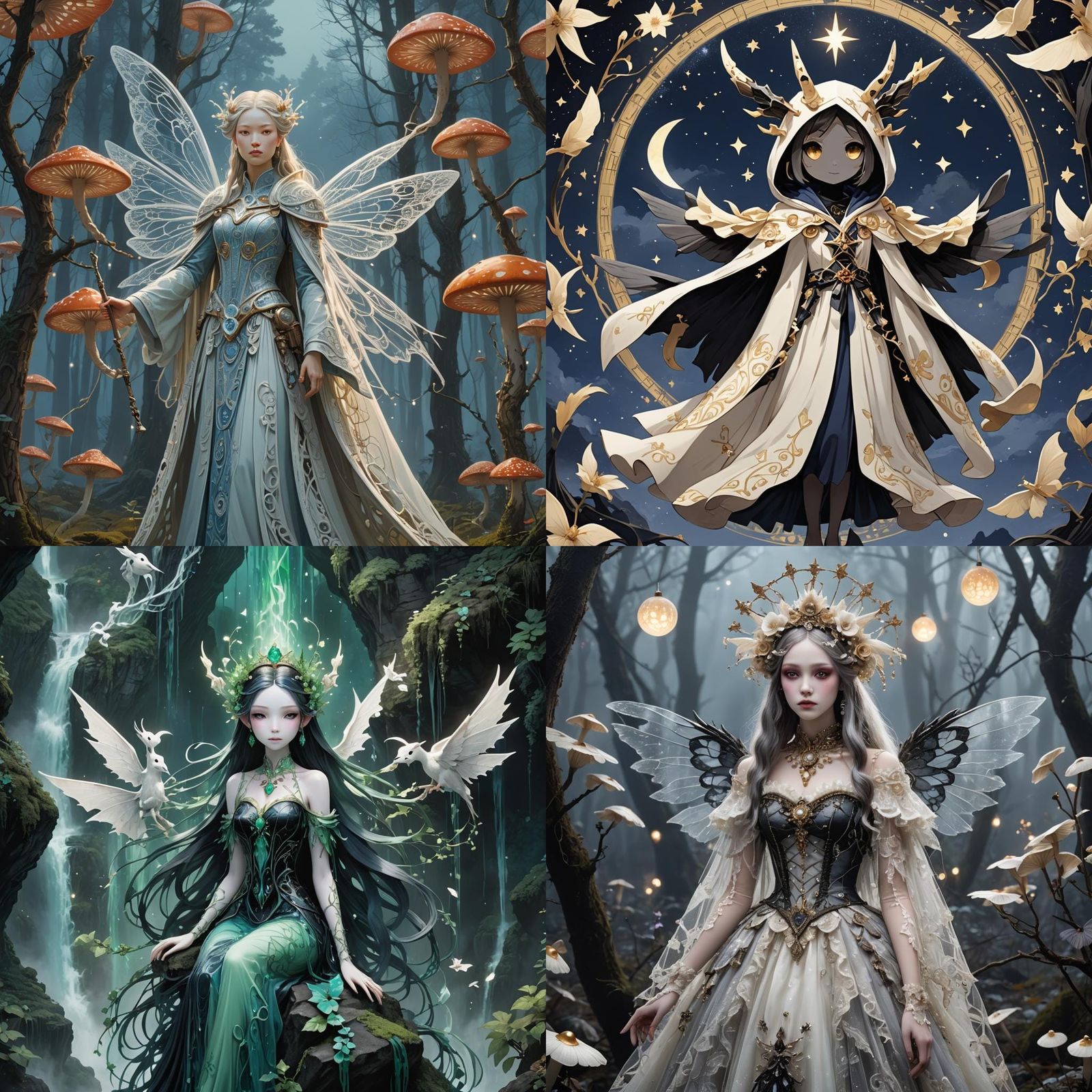 Angelic Porcelain Mimikyu: Detailed Fantasy Art