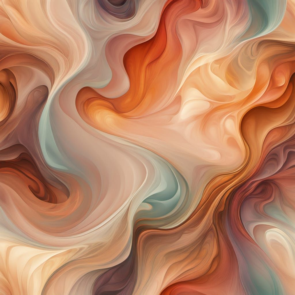 Ethereal Earthly Forms in Pastel Hues