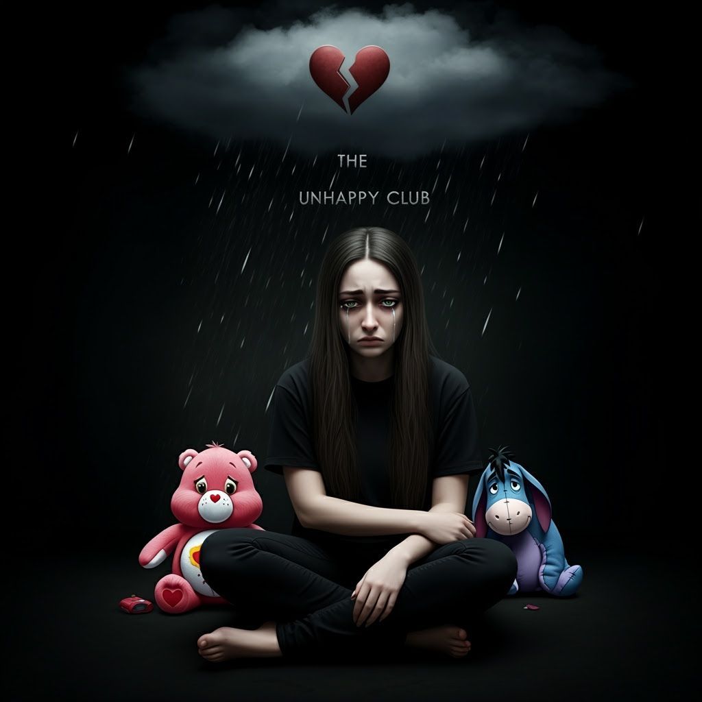 Life: “The Unhappy Club” with Care Bears Grumpy Bear, and Ee...