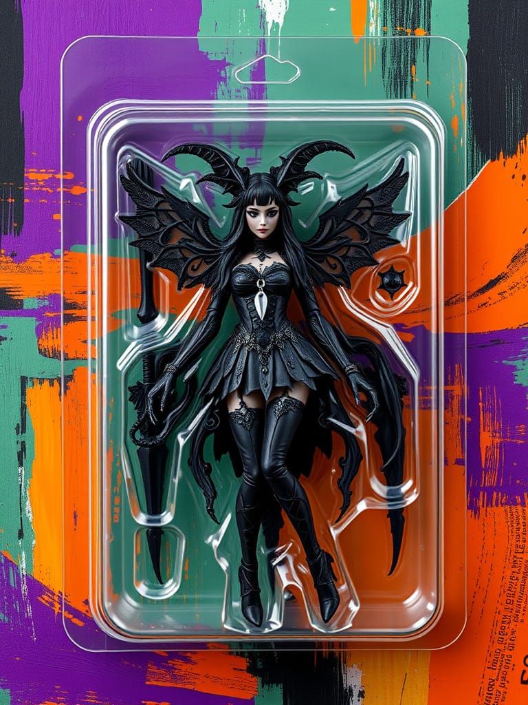 Goth girlfriend action figure. Angst not included.