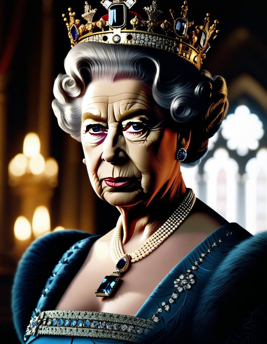 Cinematic Portrait of Queen Elizabeth II
