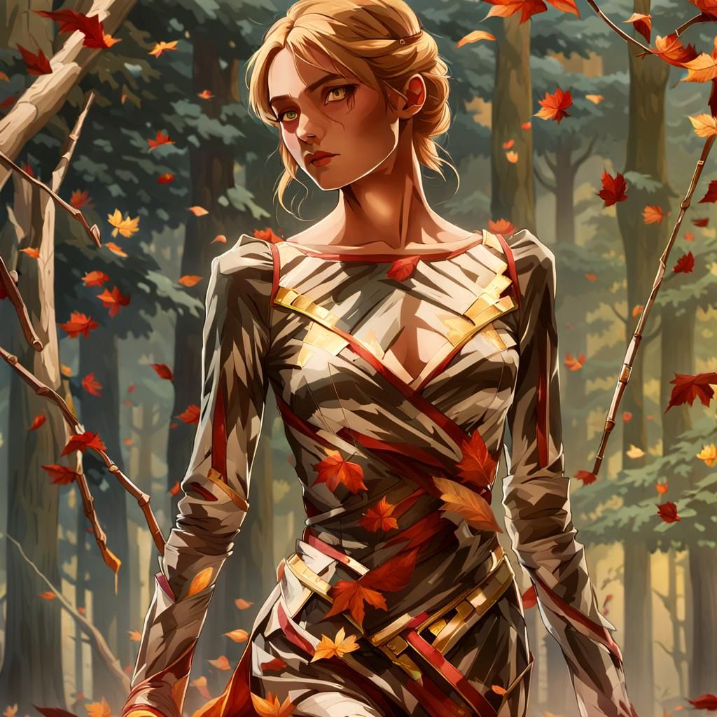 Autumnal Landscape with Vibrant Foliage