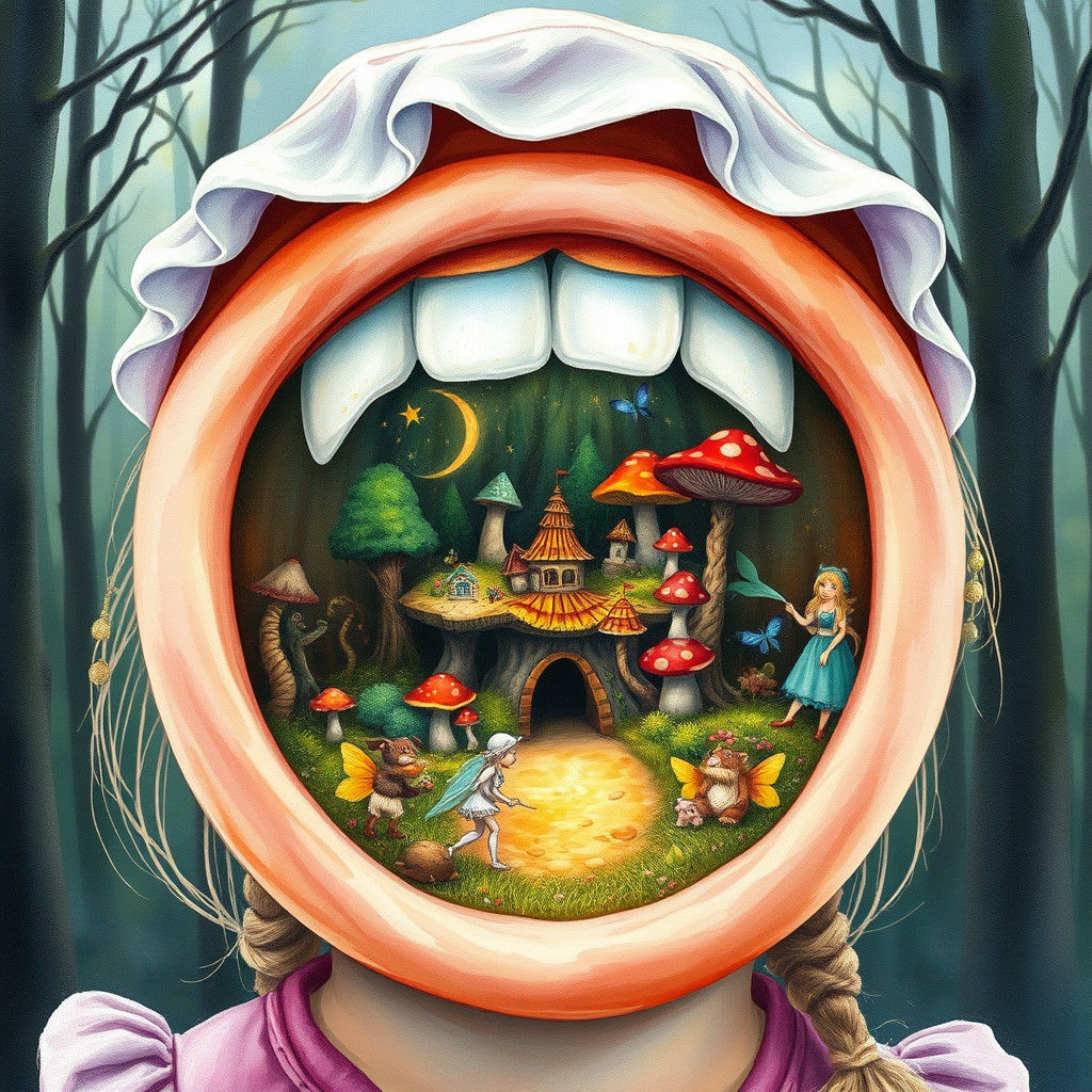 Fairy World Portrait in Vivid Watercolors