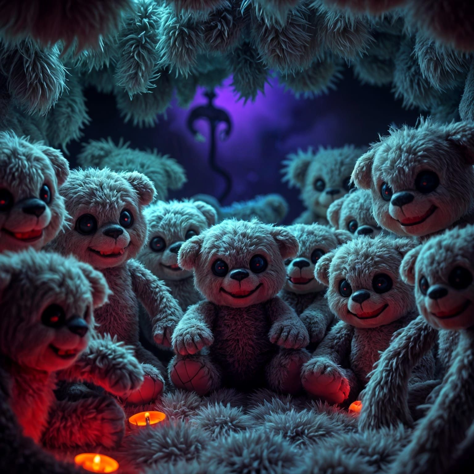 Sinister Stuffed Animals in Fluffy Lair
