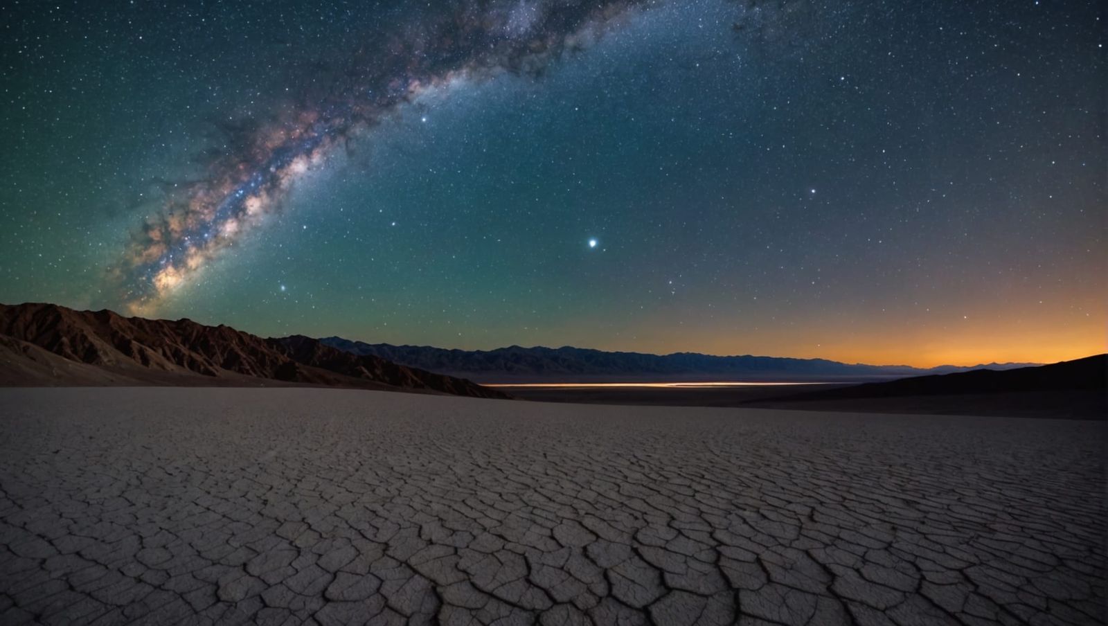 Death Valley Starry Sky Night Landscape