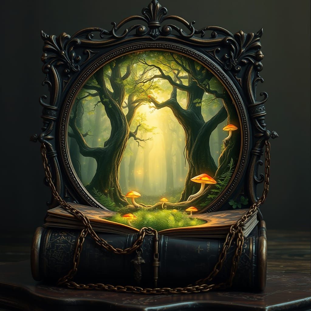 Enchanted Elven Portal with Ancient Magic