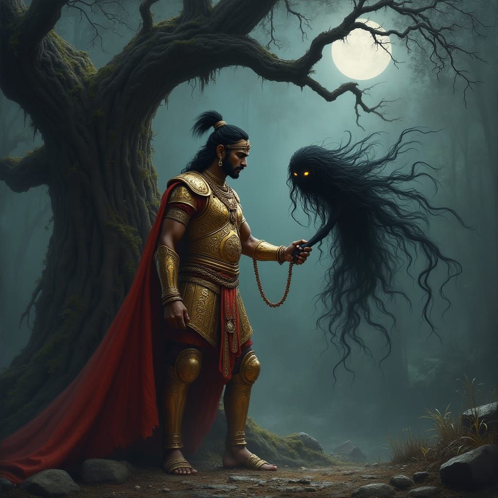 Golden King Vikramaditya Defies the Shadows in a Haunting Gr...