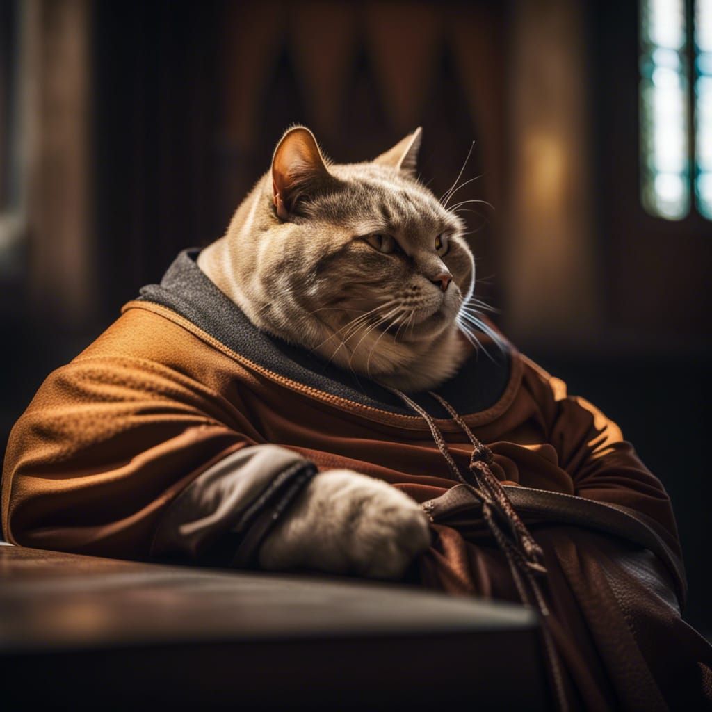 cat monk