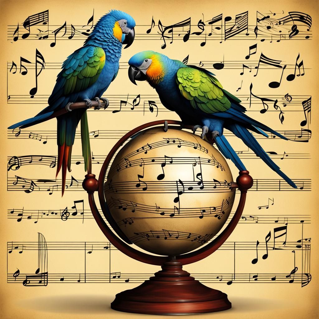 Globe, Parrot, and Music: A Love Song