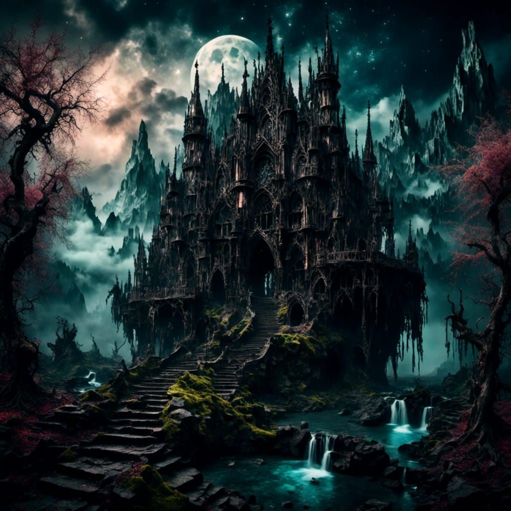 Intense Dark Fantasy Landscape