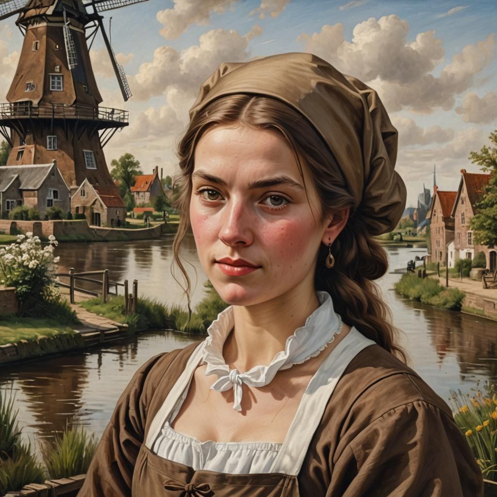 Dutch Golden Age Portrait of Barbara Dammisse Aleman