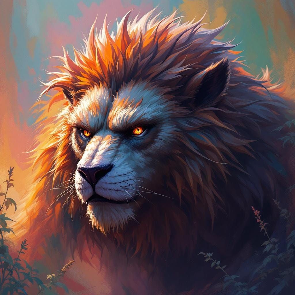Hyperrealistic Beast Portrait with Dramatic Lighting