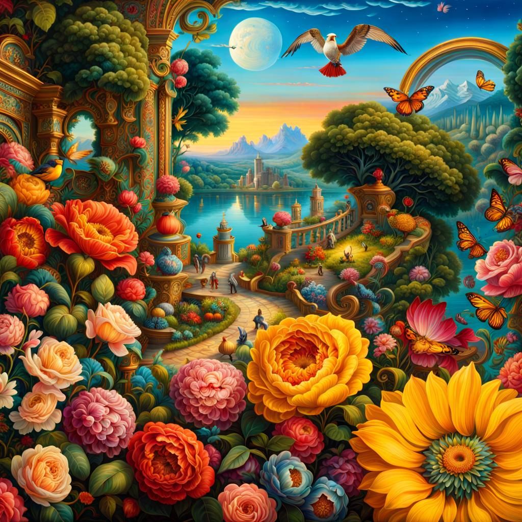 Gorgeous Maximalist Rococo Artwork in 8K