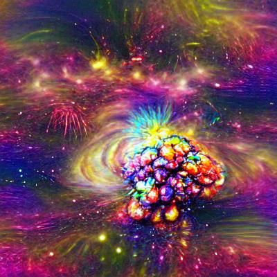 Psychedelic Atomic Galaxy Explosion Art