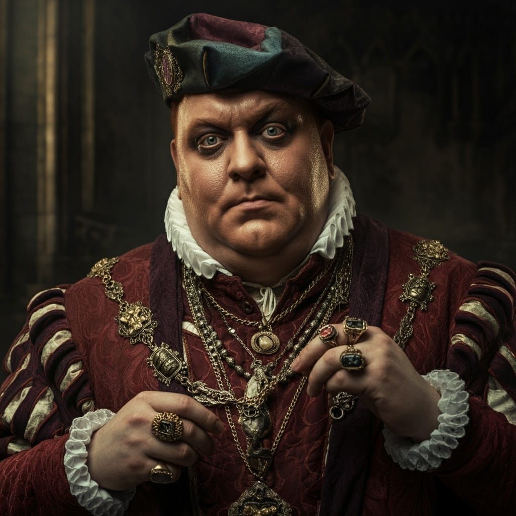 Flamboyant Renaissance Man in Cinematic Portrait