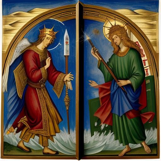 Hedgehog's Divine Snack: An Expressionist Vision