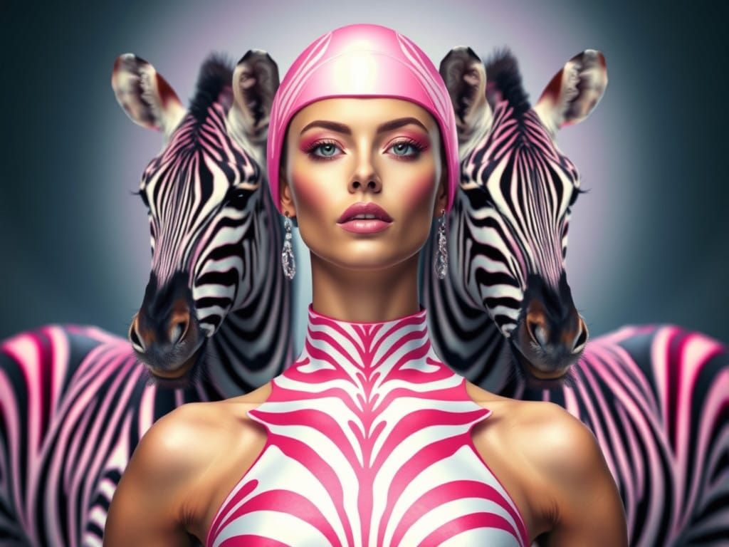Pink Zebra Elegance