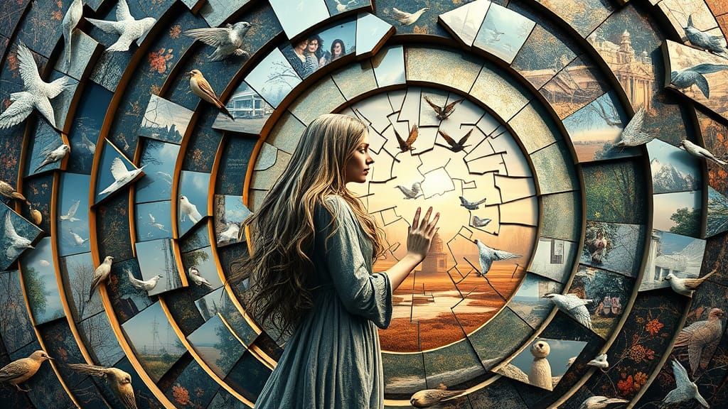 Surreal Fragmented Sculpture in Bio Art Style