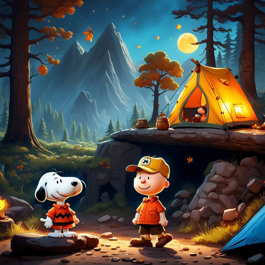Charlie Brown & Snoopy Go Camping