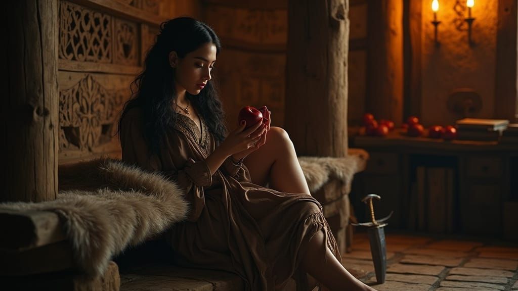 Viking Goddess in Golden Light