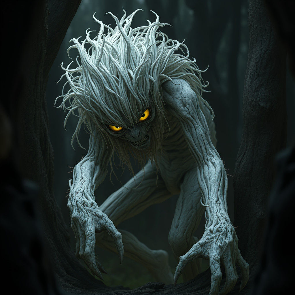 Eerie Tommyknocker Emerges from Darkness