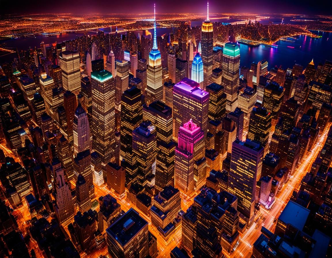 New York City Skyline at Night