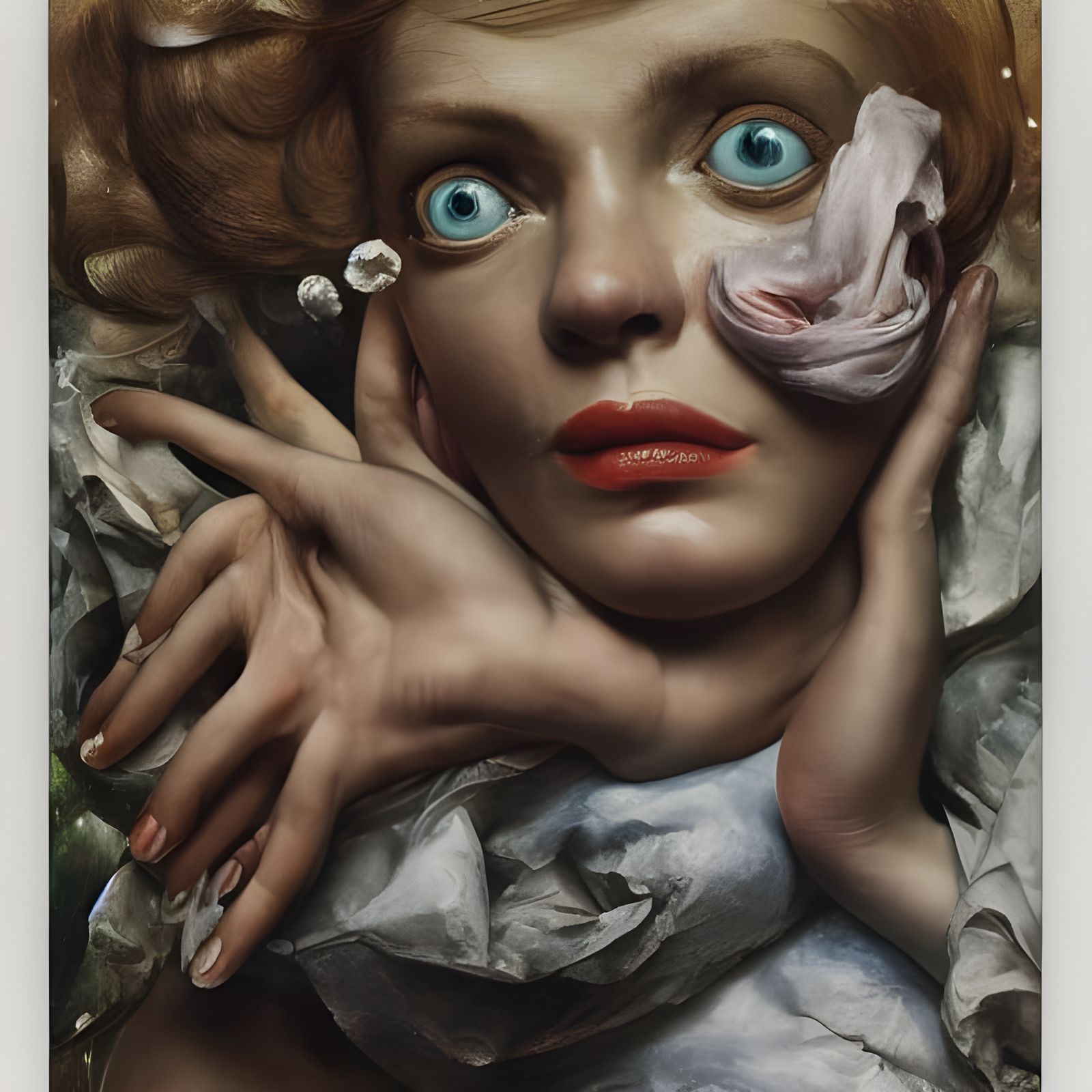 Intricate Portrait Reveals Open Eyes in 8K