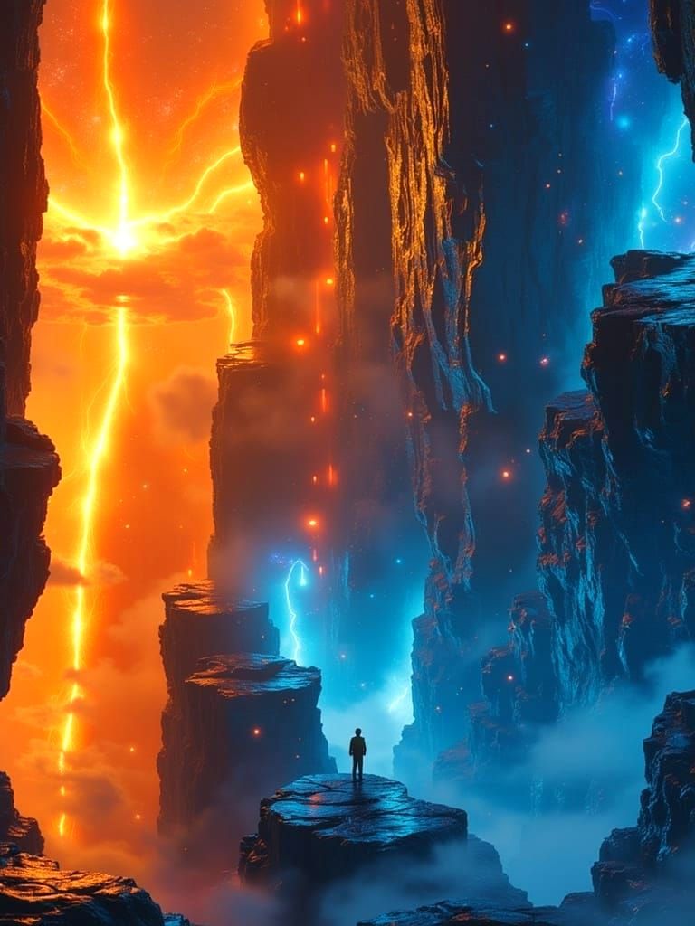 Ethereal Landscape: Ancient Secrets and Cosmic Horizons