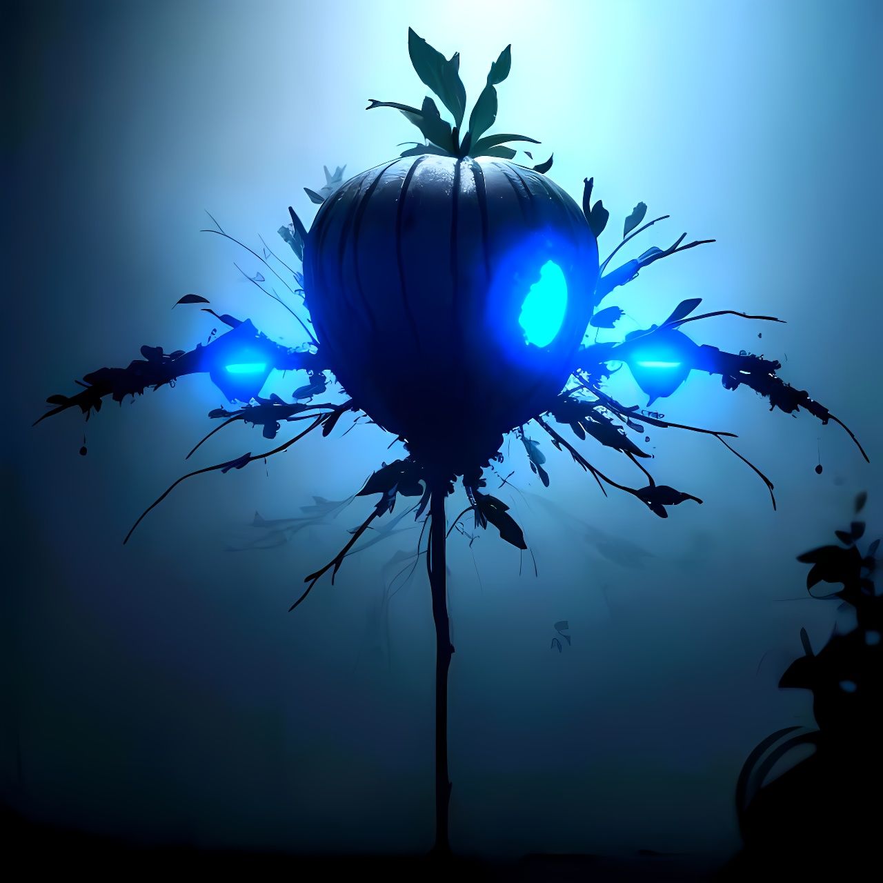 Electric Blue Apples Rendered with CryEngine