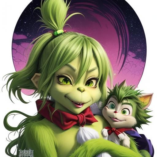 Grinch in Anime Style