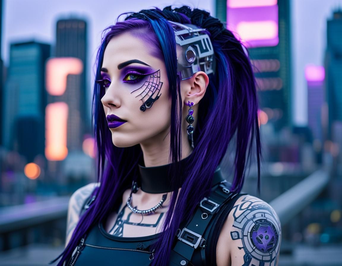 cyberpunk purple