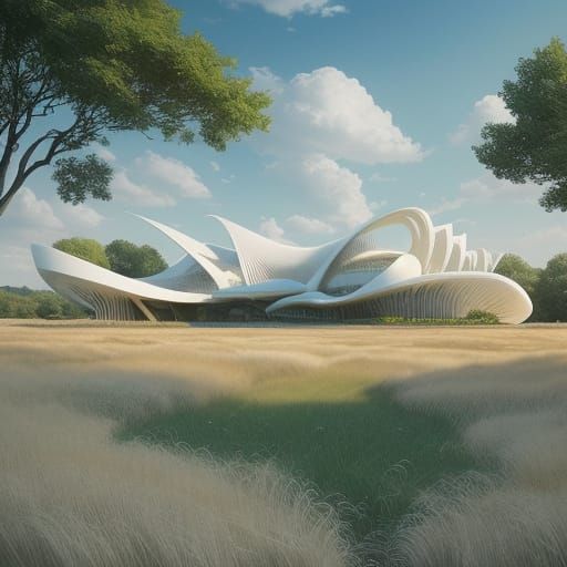 Futuristic Country Estate in Vibrant Paradise