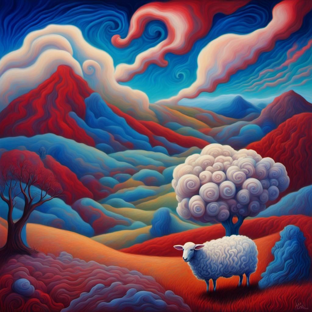 Pastel Surrealism: Abstract Thought-Form in Landscape