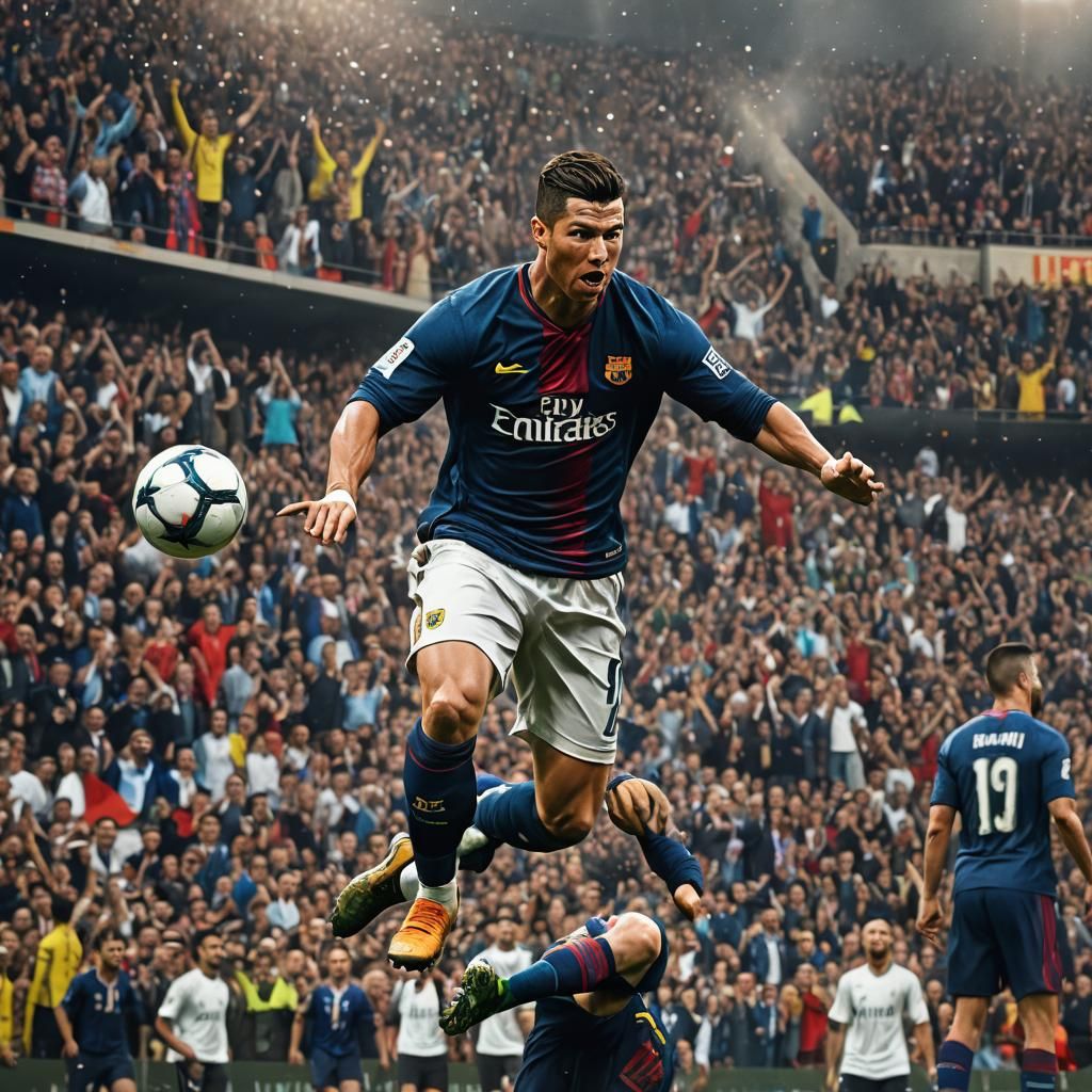 Ronaldo's Victory: A Detailed Matte Painting