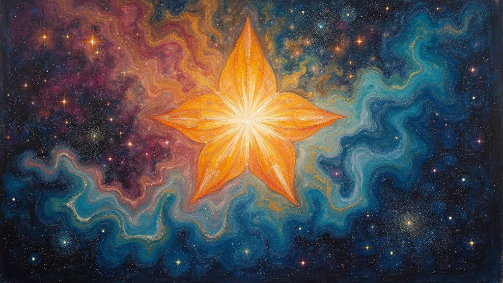 Favorite Star in Dreamlike Surrealist Oil Painting